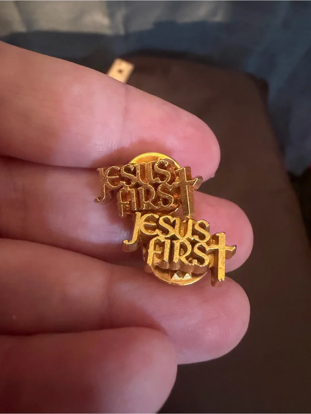 Gold Tone & Silver Cufflink Set - Two-Tone Men's Accessory